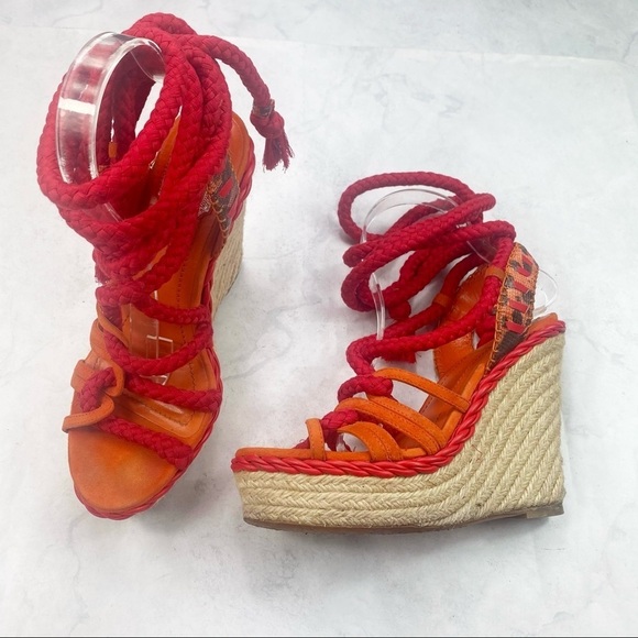 [Dior] Lace Up Wedges - Picture 7 of 11